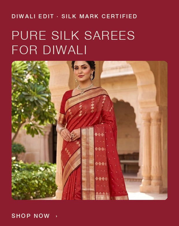 Diwali edit: pure silk sarees, Silk Mark certified