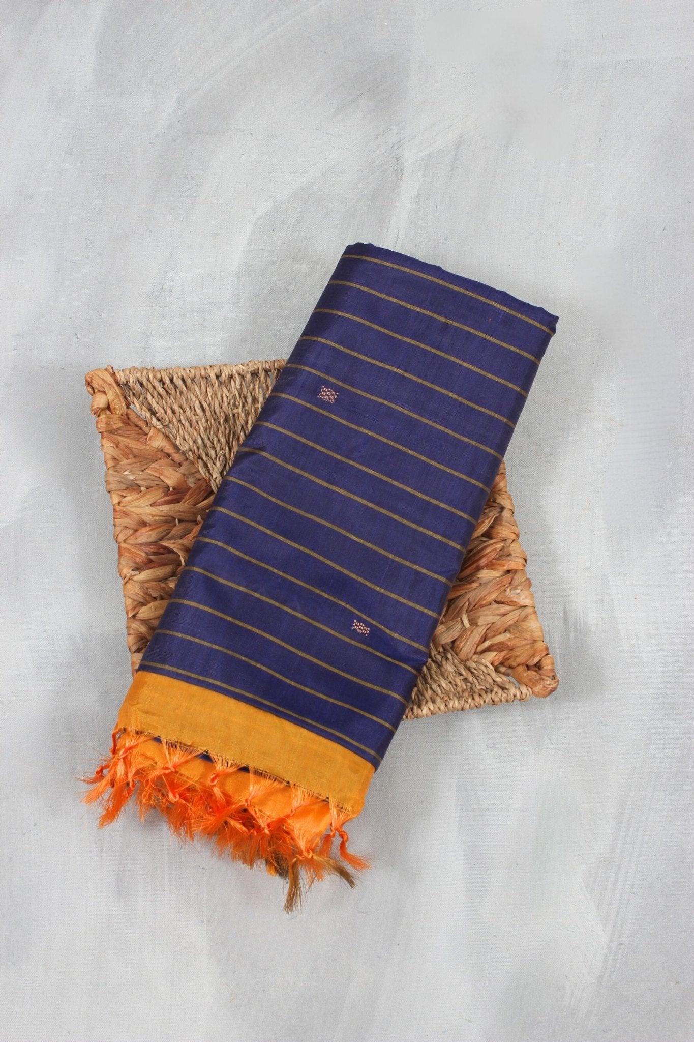 Chic and Sustainable Borderless Banana Pith Saree from JCSFashions Saree JCS Fashions Deep Violet 5.5 meters