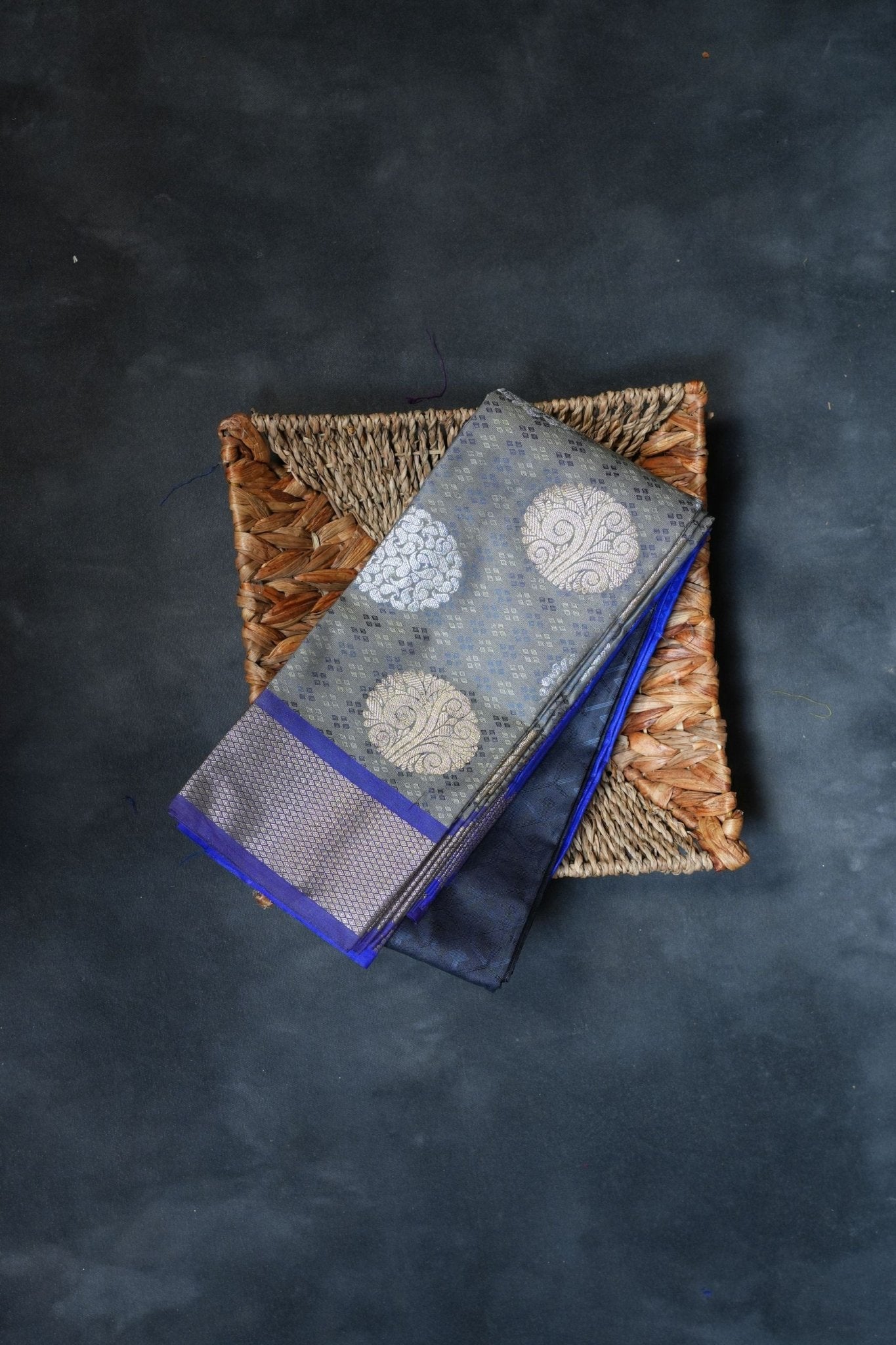 Chic Art Silk Saree Set: Elegant Style, Running Blouse, JCSFashions SAREE JCS Fashions Grey 5.5 meters