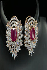 Chic Contrast: Stone Stud in Black & Gold Polish | JCS Fashions Jewelry JCS Fashions Red & Gold polish