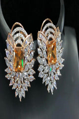 Chic Contrast: Stone Stud in Black & Gold Polish | JCS Fashions Jewelry JCS Fashions Gold polish