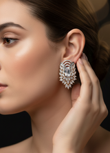 Chic Contrast: Stone Stud in Black & Gold Polish | JCS Fashions