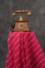 Chic Georgette Organza Saree with Sequin Embroidery & Silk with Blouse Saree JCS Fashions