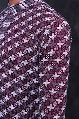 Chic Men's Zebra Embroidery Kurta - Culture Meets Style at JCSFashions Men JCS Fashions