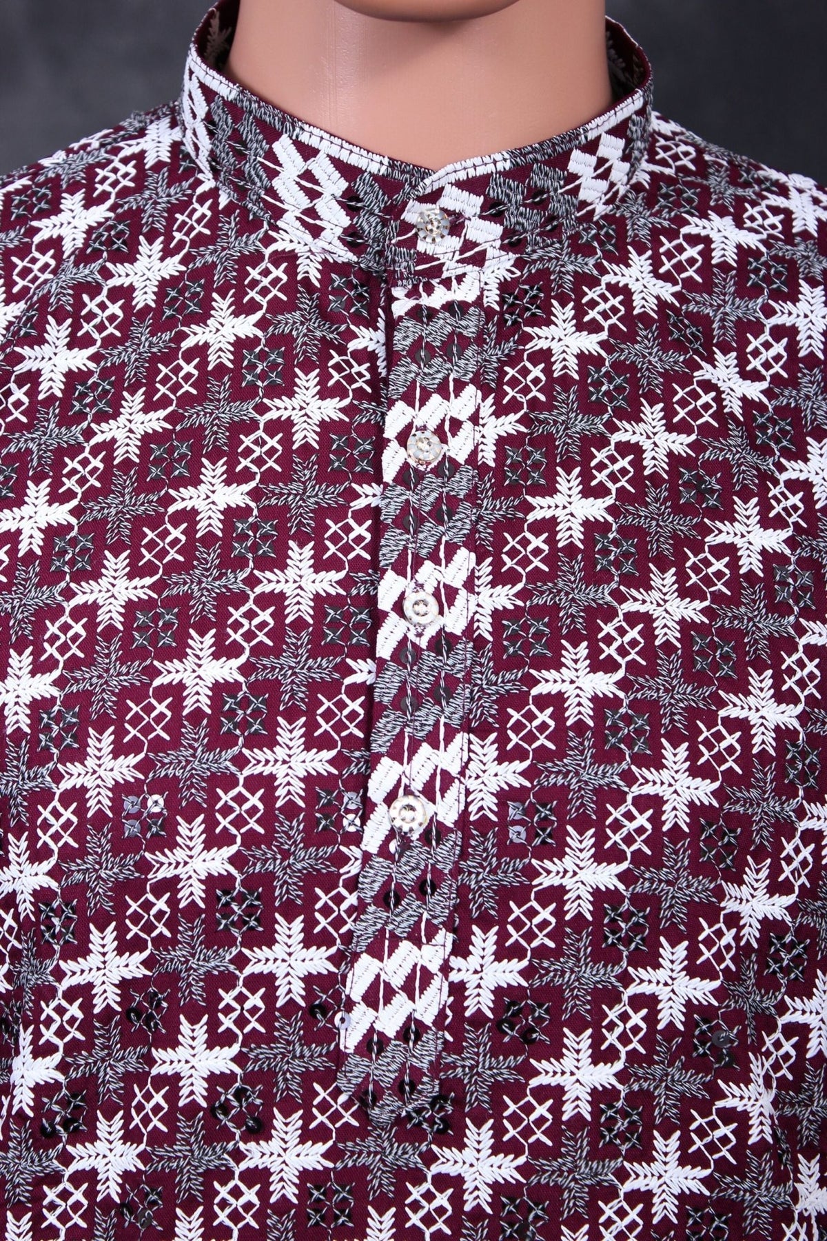 Chic Men's Zebra Embroidery Kurta - Culture Meets Style at JCSFashions Men JCS Fashions