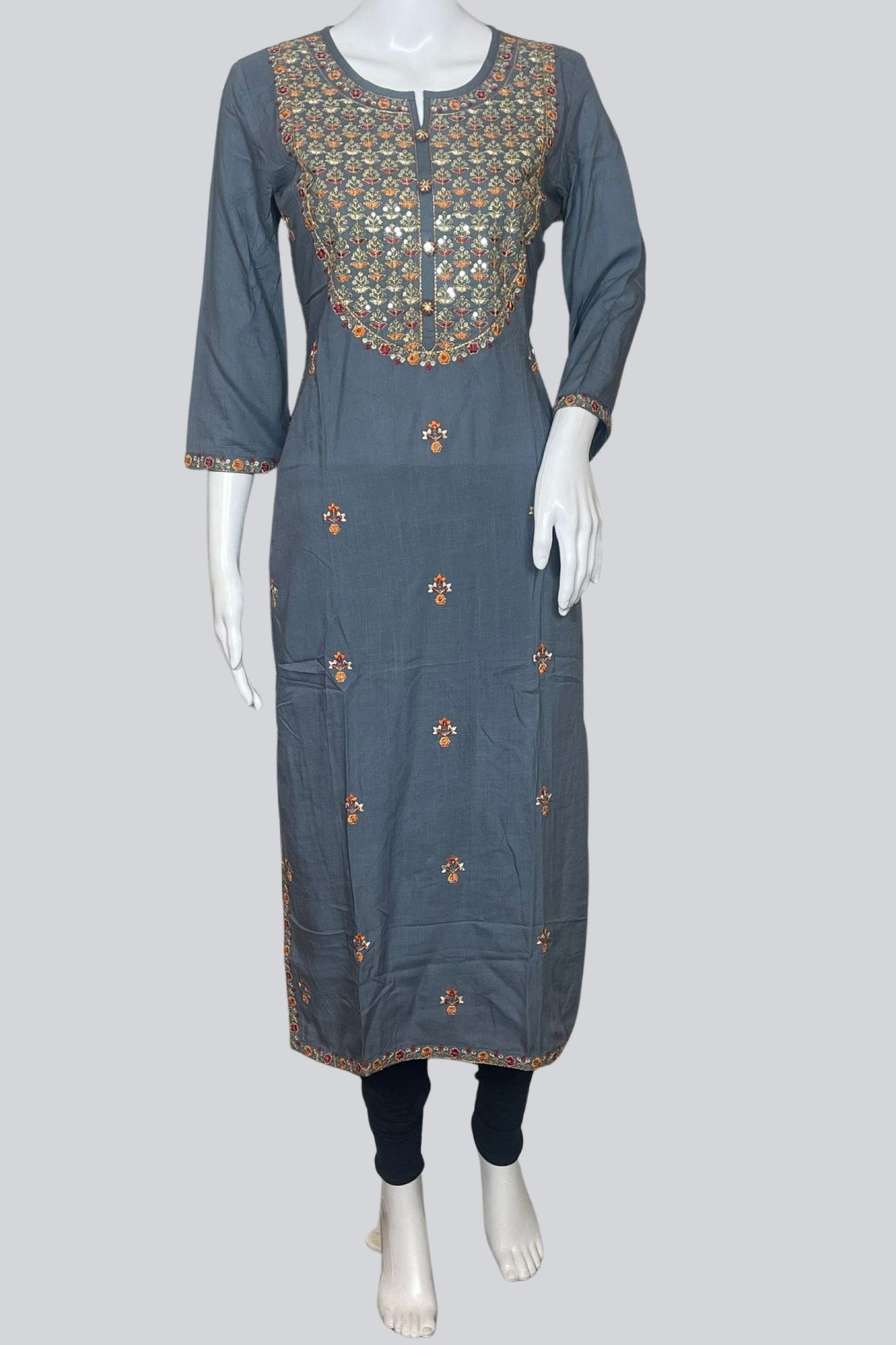 Chic Rayon Kurti: Effortless Elegance | Length 46" - JCS Fashions - JCS Fashions