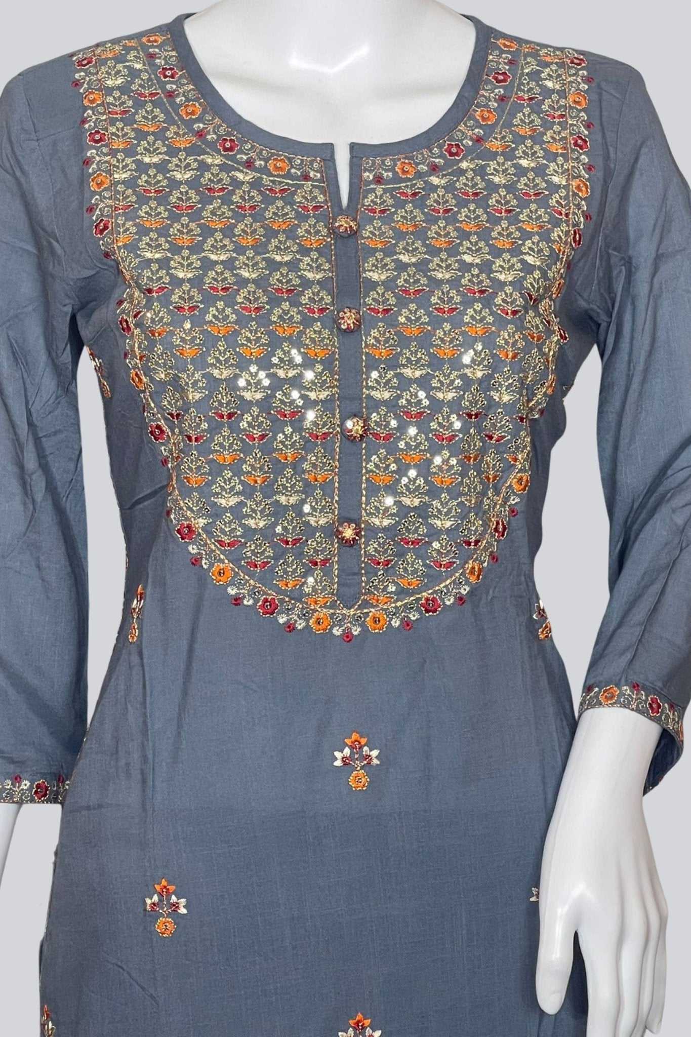 Chic Rayon Kurti: Effortless Elegance | Length 46" - JCS Fashions - JCS Fashions