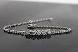 Chic XUPING Silver Bracelet with Dazzling White Stones - JCSFashions Jewelry JCS Fashions