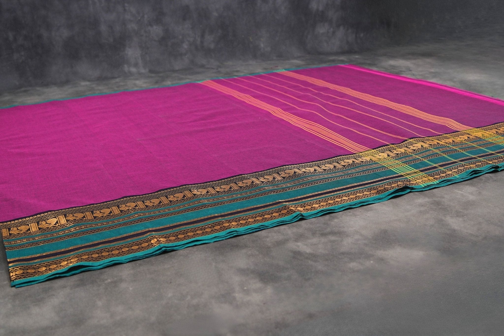 Classic 80-Count Chettinad Cotton Saree with Stylish Border Saree JCS Fashions
