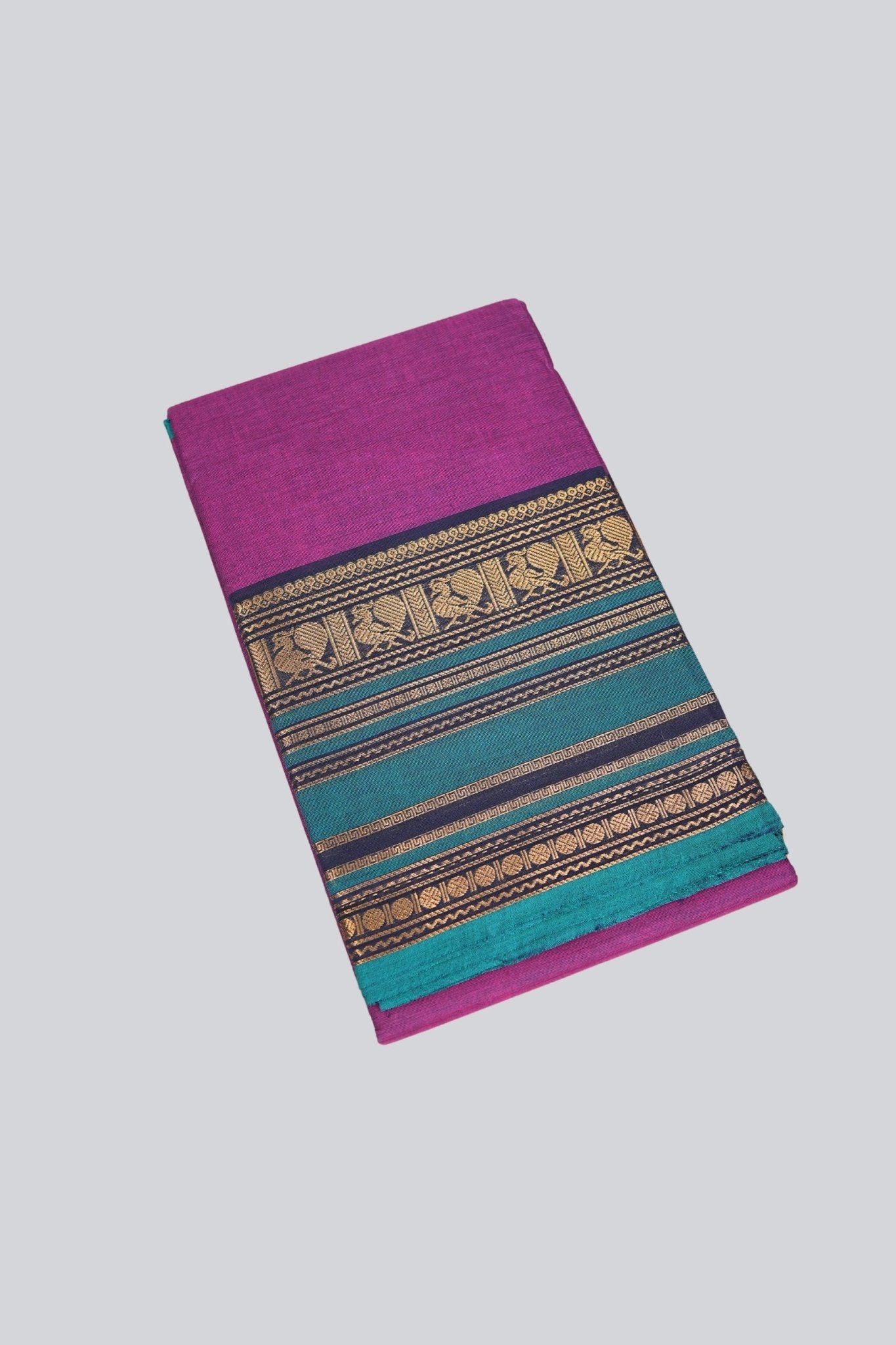 Classic 80-Count Chettinad Cotton Saree with Stylish Border Saree JCS Fashions