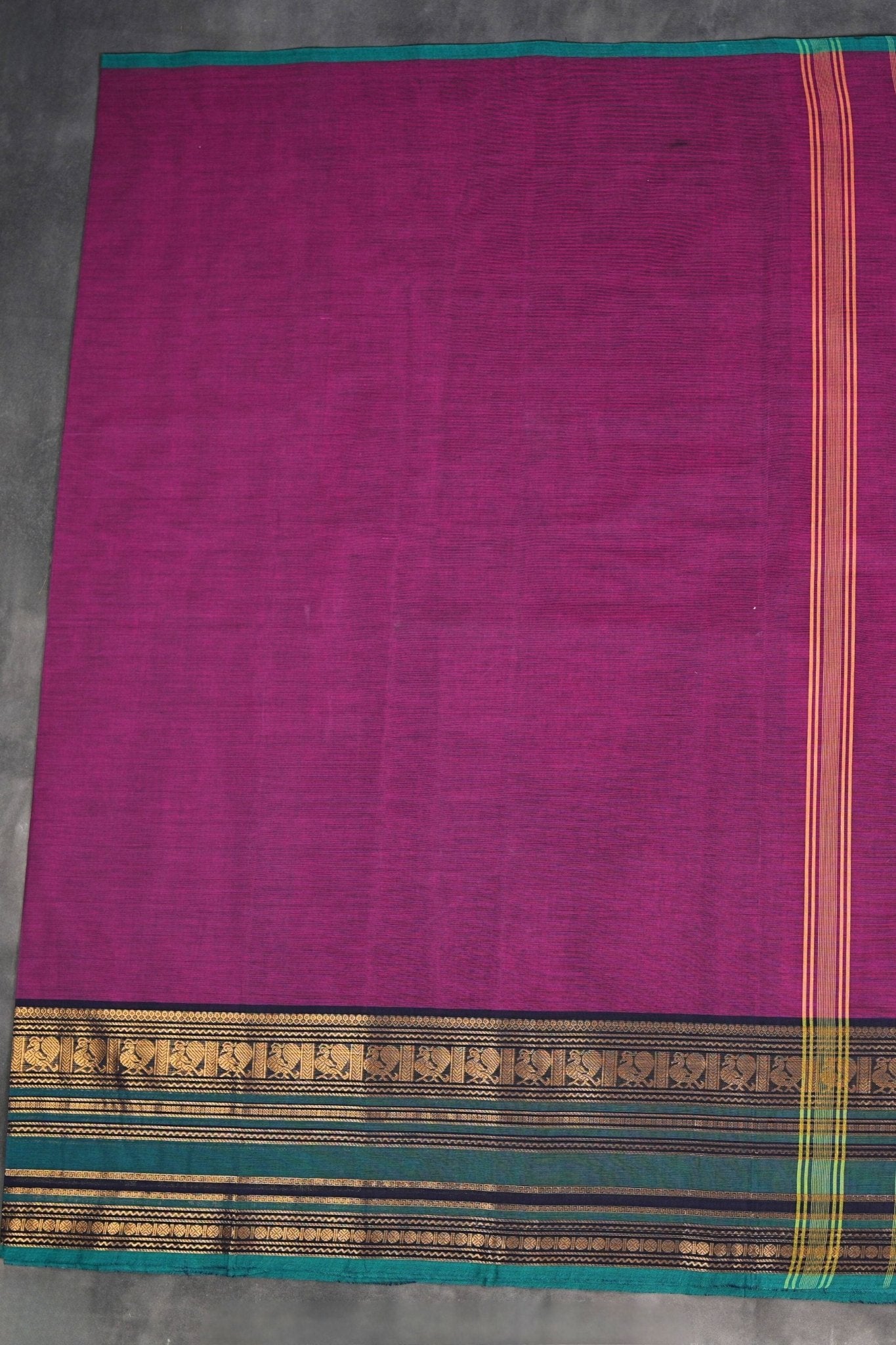 Classic 80-Count Chettinad Cotton Saree with Stylish Border Saree JCS Fashions