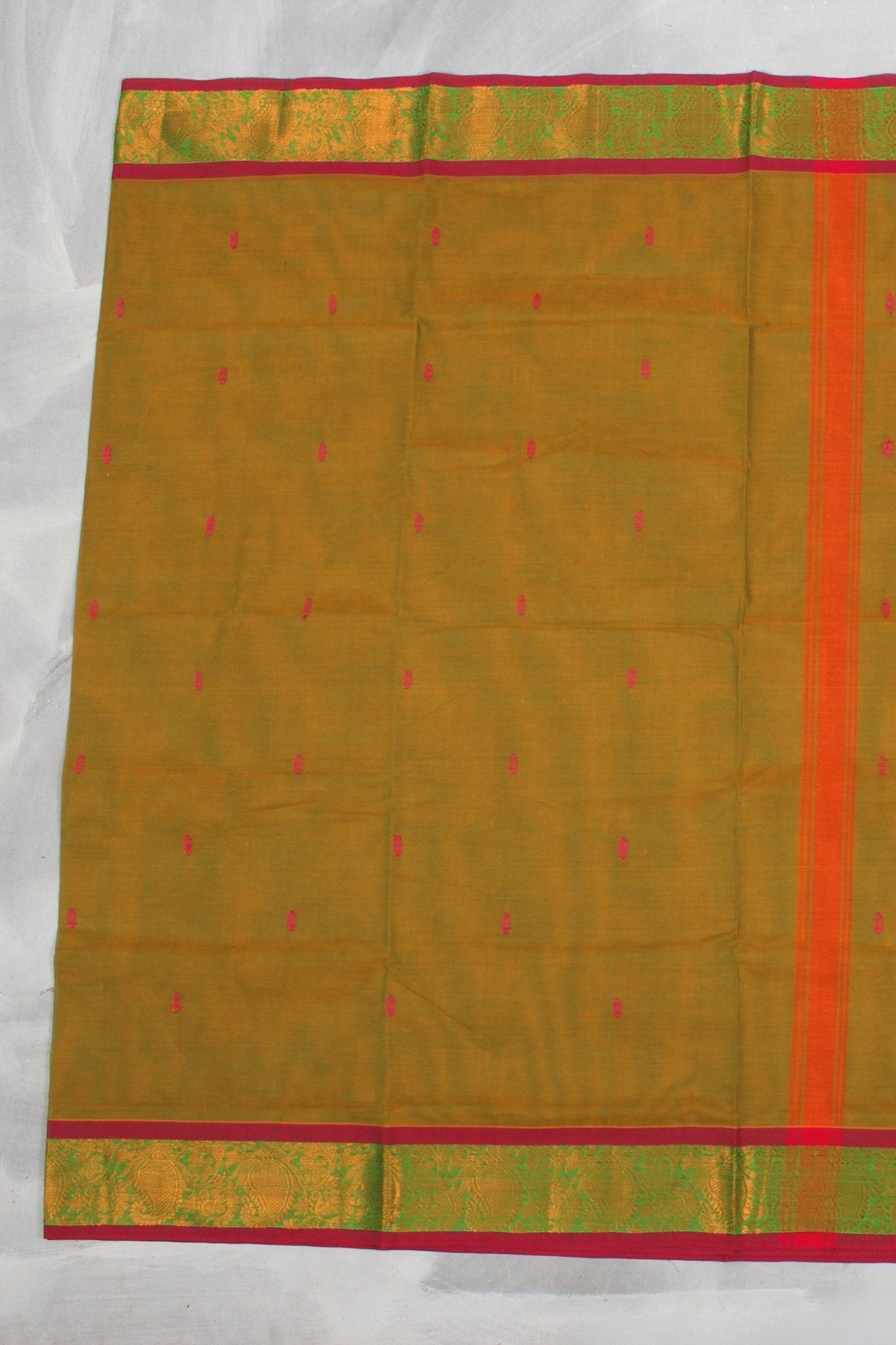 Classic Comfort Cotton Saree With Chic Lined Pallu – Blends Tradition Saree JCS Fashions