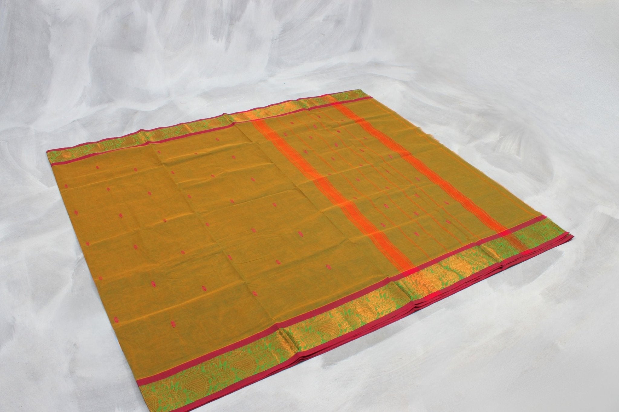 Classic Comfort Cotton Saree With Chic Lined Pallu – Blends Tradition Saree JCS Fashions