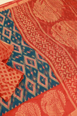 Semi Silk Saree - Blue