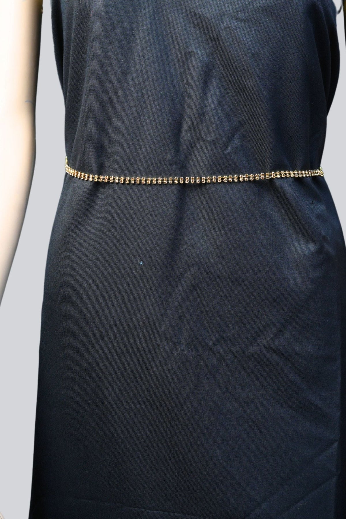 Dazzling Dual-Layer Stone Hip Chain: Elevate Any Outfit with Gemstones Jewelry JCS Fashions Gold 24-34"