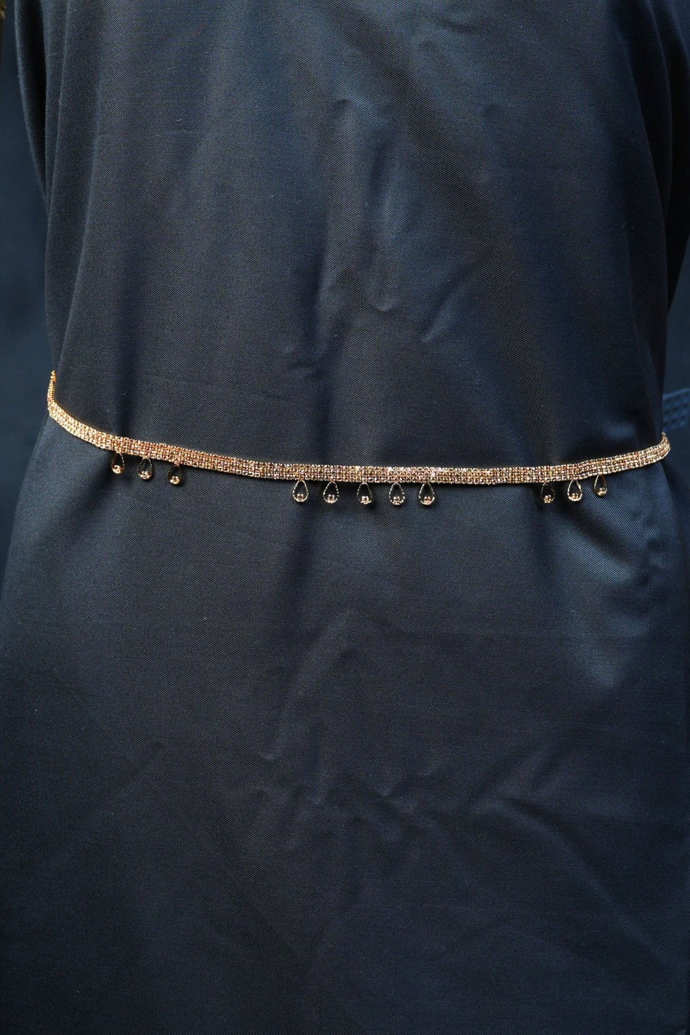 Dazzling Jewelry Stone Adjustable Hip Chains - Elevate Your Style Jewelry JCS Fashions Gold 24-34"