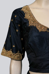 Dazzling Maggam Work Bridal Blouse with Fancy Tassels - JCS Fashions Blouse JCS Fashions
