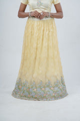 Designer Soft Net Lehenga & Crop Top With Stone and Sequins Work LEHENGA JCS Fashions