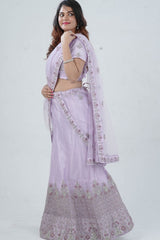 Designer Soft Net Lehenga Set with Exquisite Stone & Embroidery Detailing LEHENGA JCS Fashions