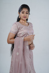 Designer Soft Net Lehenga with Embellished Crop Top - Indian Elegance LEHENGA JCS Fashions