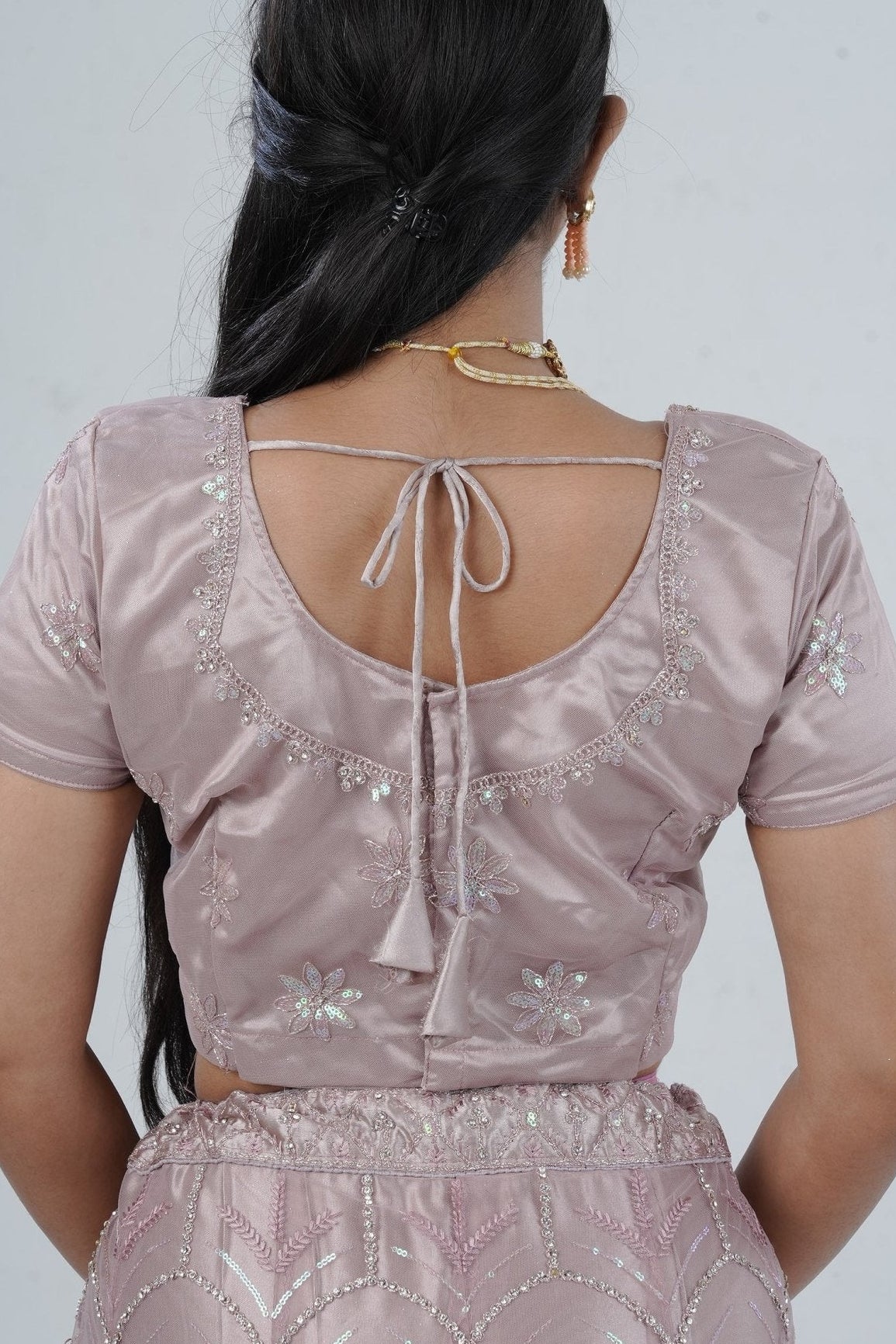 Designer Soft Net Lehenga with Embellished Crop Top - Indian Elegance LEHENGA JCS Fashions