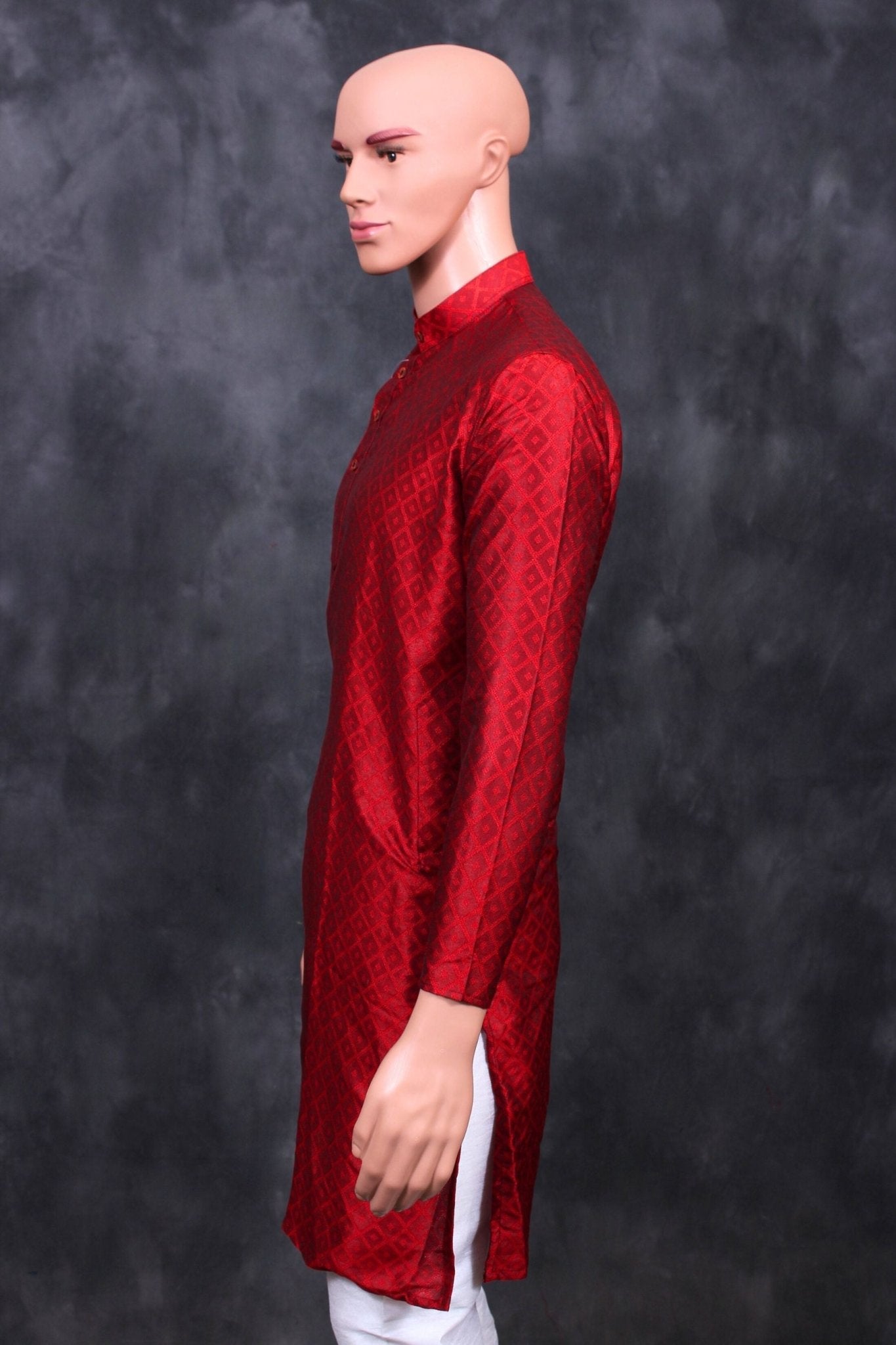 Diamond Pattern Men's Kurta: Classy Comfort & Modern Fit by JCSFashions Men JCS Fashions