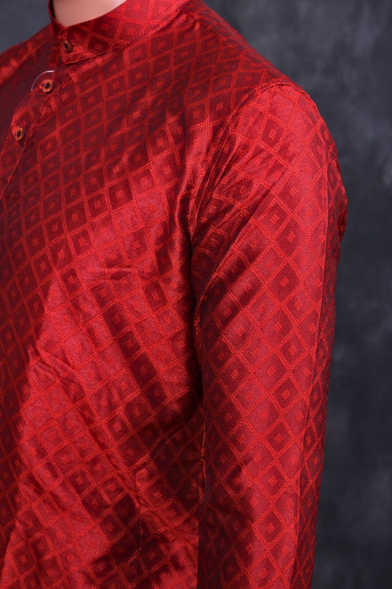 Diamond Pattern Men's Kurta: Classy Comfort & Modern Fit by JCSFashions Men JCS Fashions