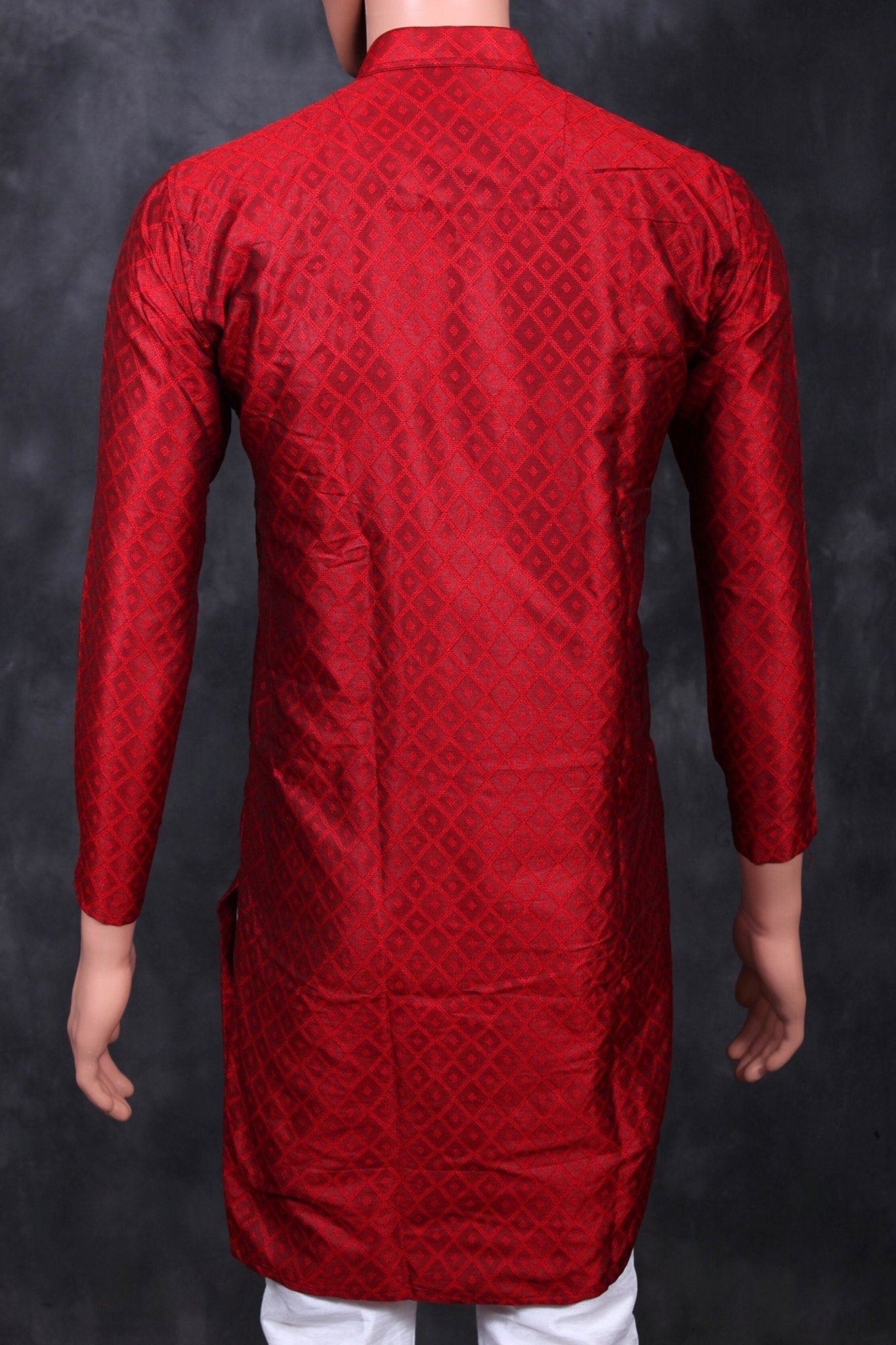 Diamond Pattern Men's Kurta: Classy Comfort & Modern Fit by JCSFashions Men JCS Fashions