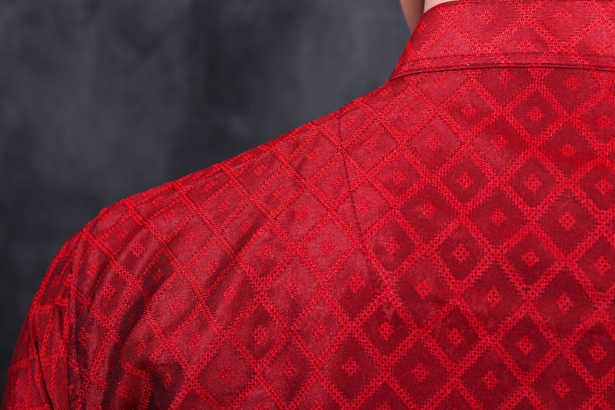 Diamond Pattern Men's Kurta: Classy Comfort & Modern Fit by JCSFashions Men JCS Fashions
