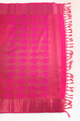 Golden Zari Kanchipuram Silk Saree - Traditional Elegance by JCSFashions