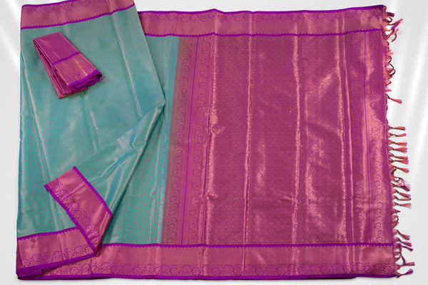 Regal Kanchipuram Pure Silk Saree with Gold Zari Weave - JCSFashions