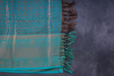 Regal Elegance Semi-Silk Saree with Rich Golden Zari Work By JCSFashions