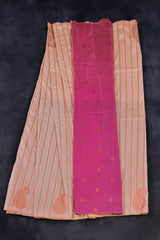 Handcrafted Zari Lines Borderless Saree - Traditional Elegance Meets