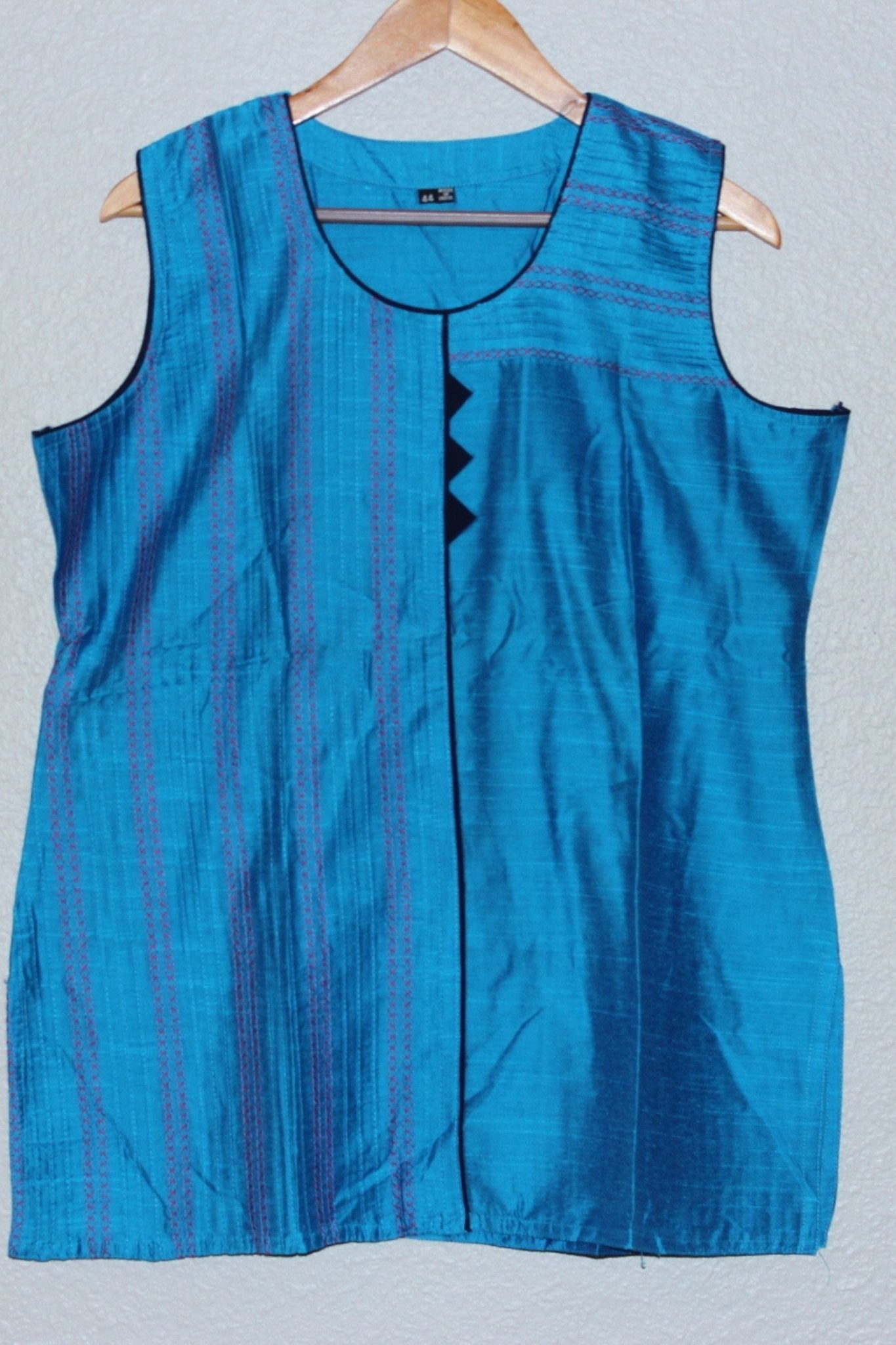 Dual Tone Elegance: 28" Silk Cotton Kurti by JCSFashions - JCS Fashions