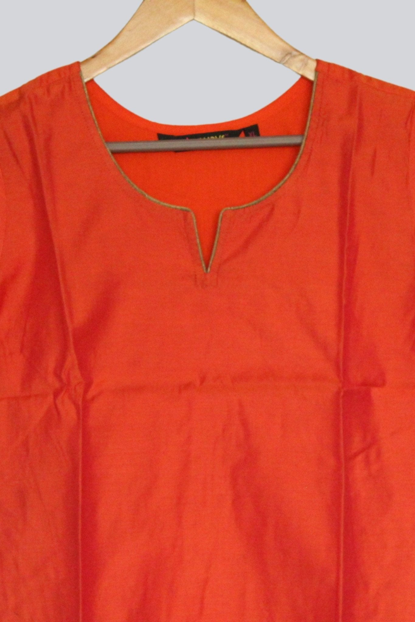 Dual Tone Silk Cotton Short Kurti - Perfect for Skirts and Jeans - JCS Fashions