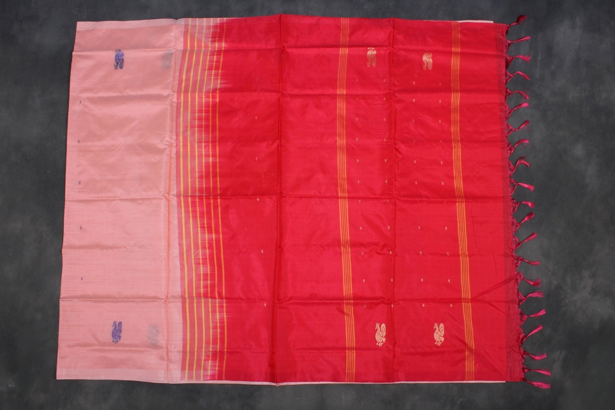 Eco-Chic Handwoven Banana Pith Saree - Timeless Style by JCSFashions Saree JCS Fashions