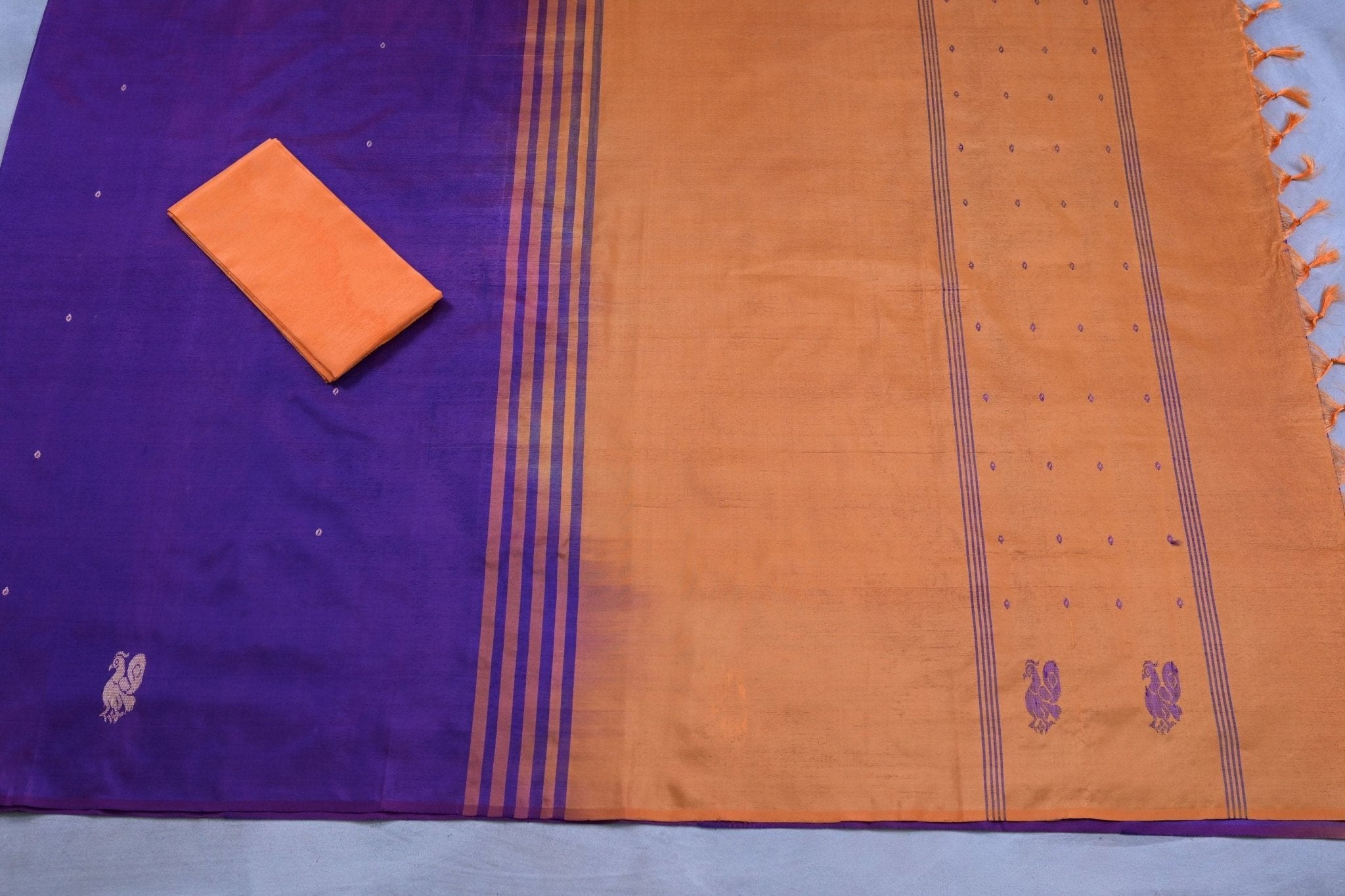 Eco-Friendly 100% Banana Fiber Saree with Matching Blouse Saree JCS Fashions