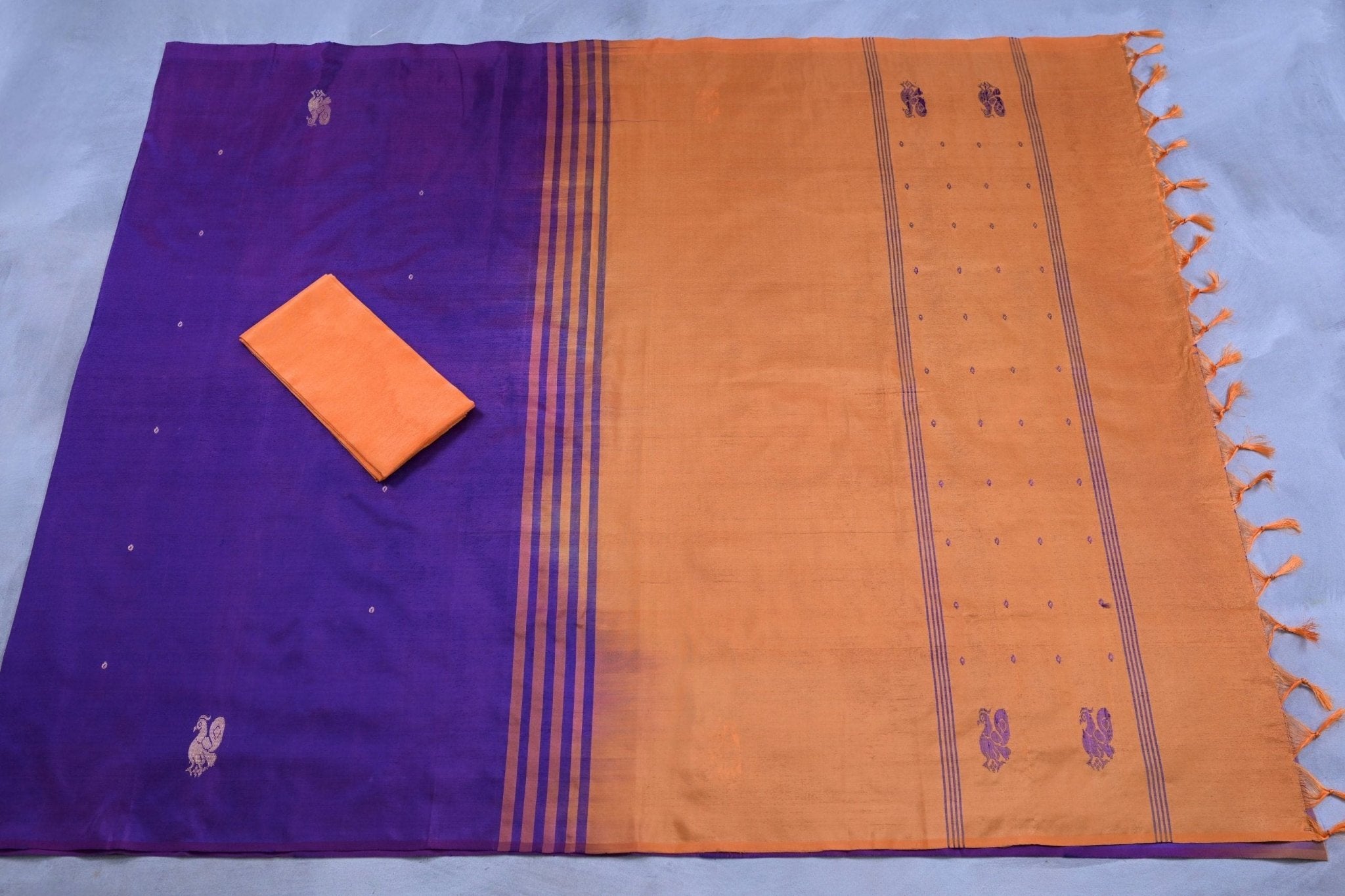 Eco-Friendly 100% Banana Fiber Saree with Matching Blouse Saree JCS Fashions