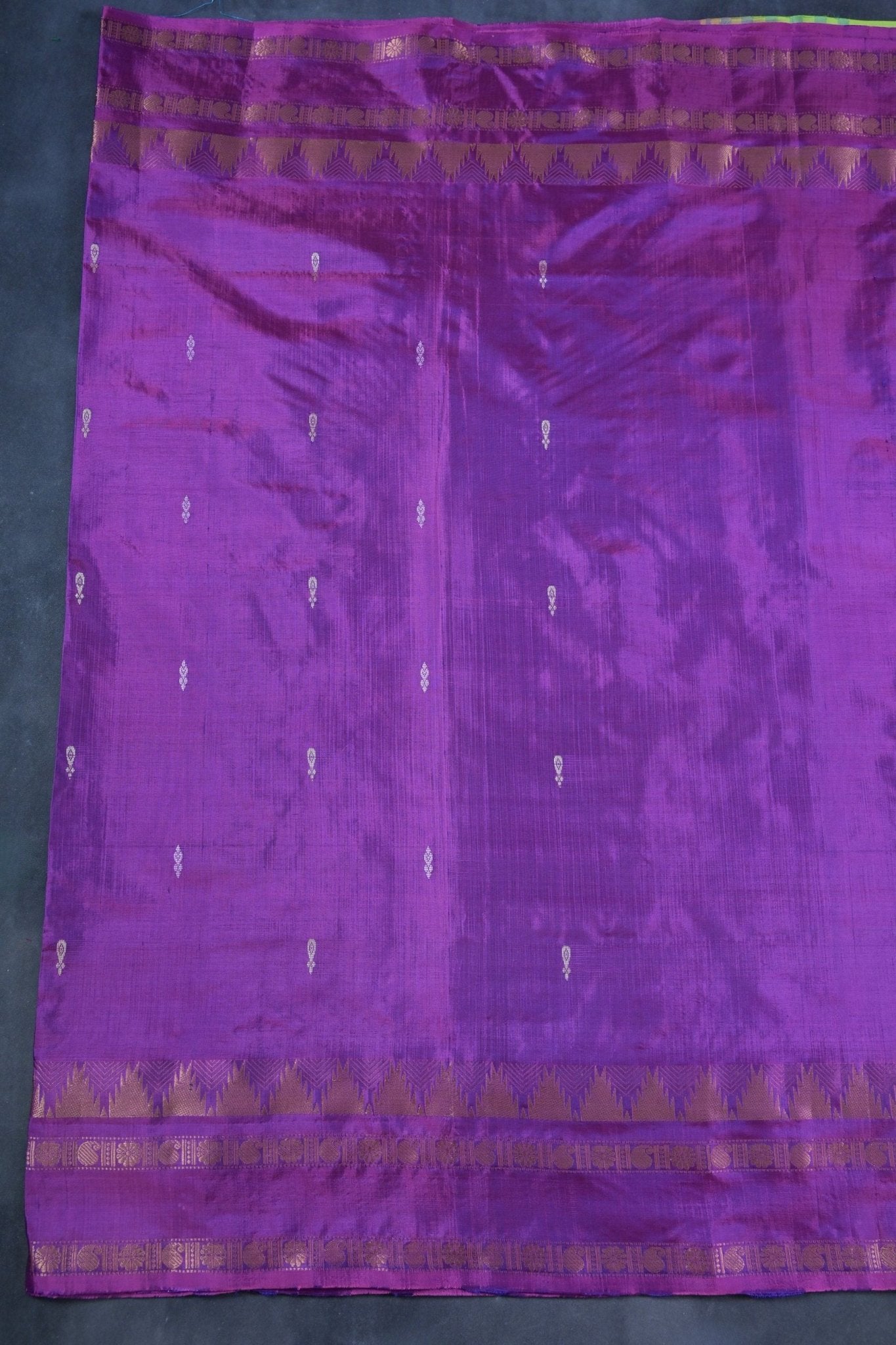 Eco-Friendly Banana Pith Saree with Gold Zari Border by JCSFashions Saree JCS Fashions