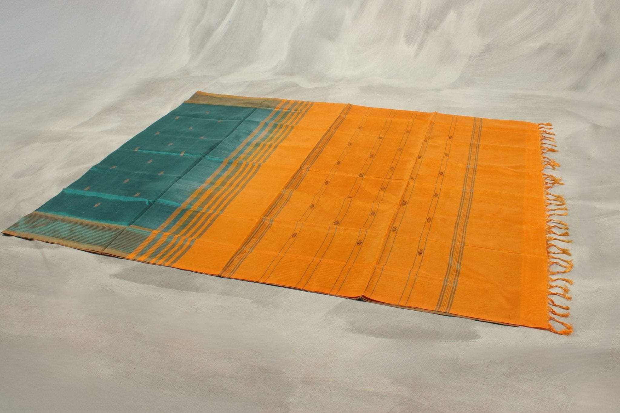 Eco-friendly Borderless Banana Pith Saree – Handwoven Beauty |JCSFashions Saree JCS Fashions