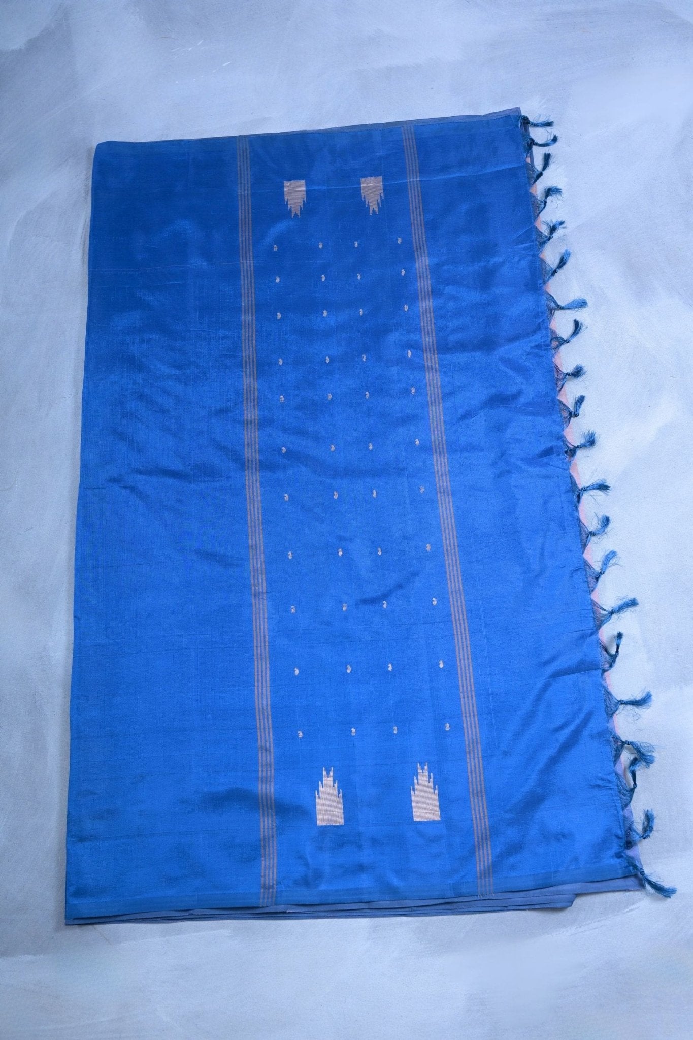 Eco-Friendly Hand-Woven Banana Pith Saree with Matching Blouse Saree JCS Fashions