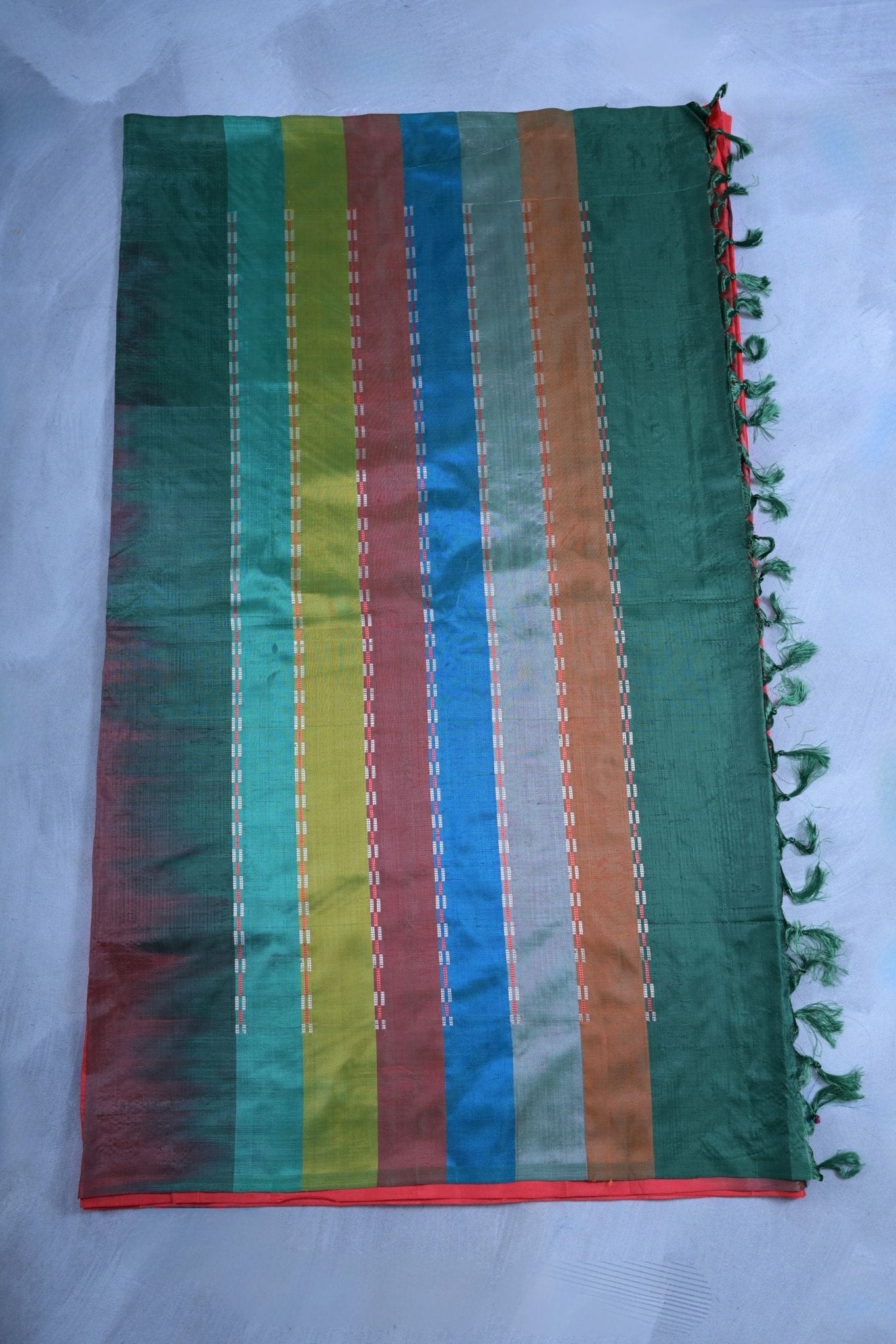 Eco-Friendly Vaazhai Naar Saree & Blouse | Pure Banana Pith Fiber Saree JCS Fashions