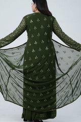 Effortlessly Chic Real Georgette Crop Top & Plazzo Set for Stylish Looks KURTI JCS Fashions
