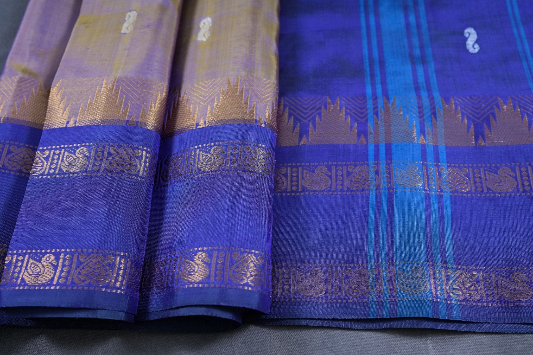 Elegant 100% Banana Pith Saree with Handwoven Gold Zari Border Saree JCS Fashions