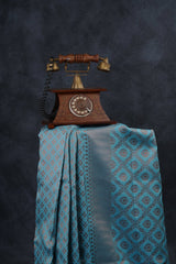 Elegant Banarasi Silk Saree & Zari Woven Blouse - Indian Tradition Saree JCS Fashions