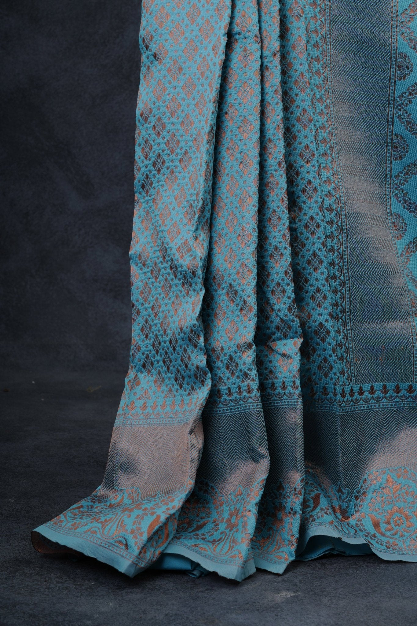 Elegant Banarasi Silk Saree & Zari Woven Blouse - Indian Tradition Saree JCS Fashions