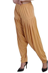 Chic Cotton Patiala Ethnic Wear - Breezy Comfort and Vibrant Colors Patiyala JCS Fashions Cream Free size