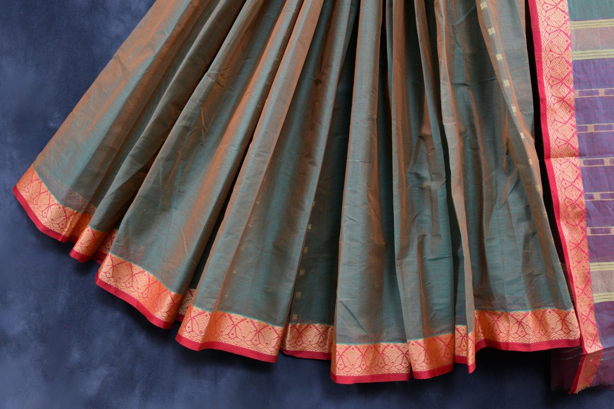 Elegant Cotton Saree & Rich Pallu - Timeless Ethnic Elegance Redefined Saree JCS Fashions