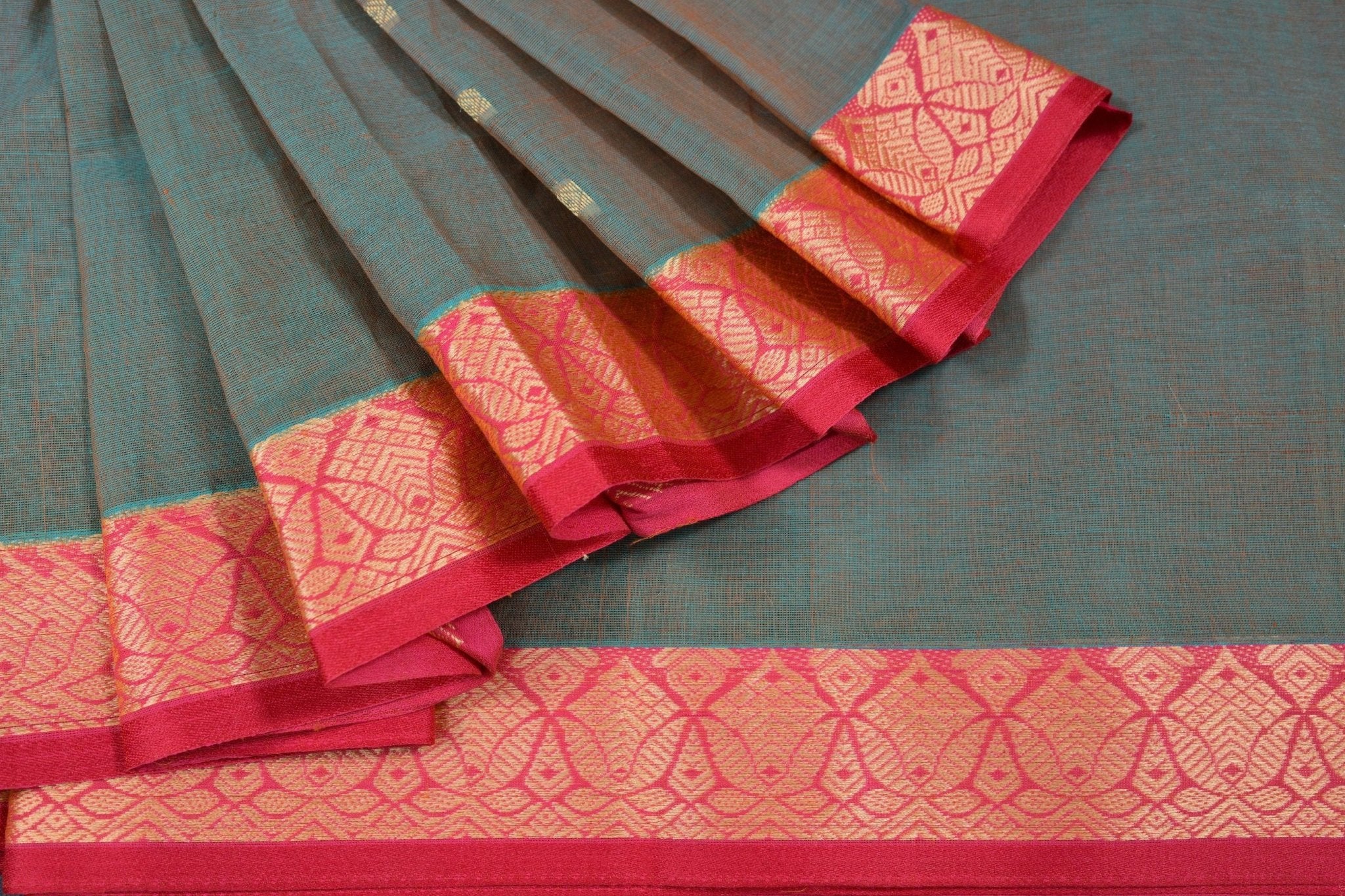 Elegant Cotton Saree & Rich Pallu - Timeless Ethnic Elegance Redefined Saree JCS Fashions