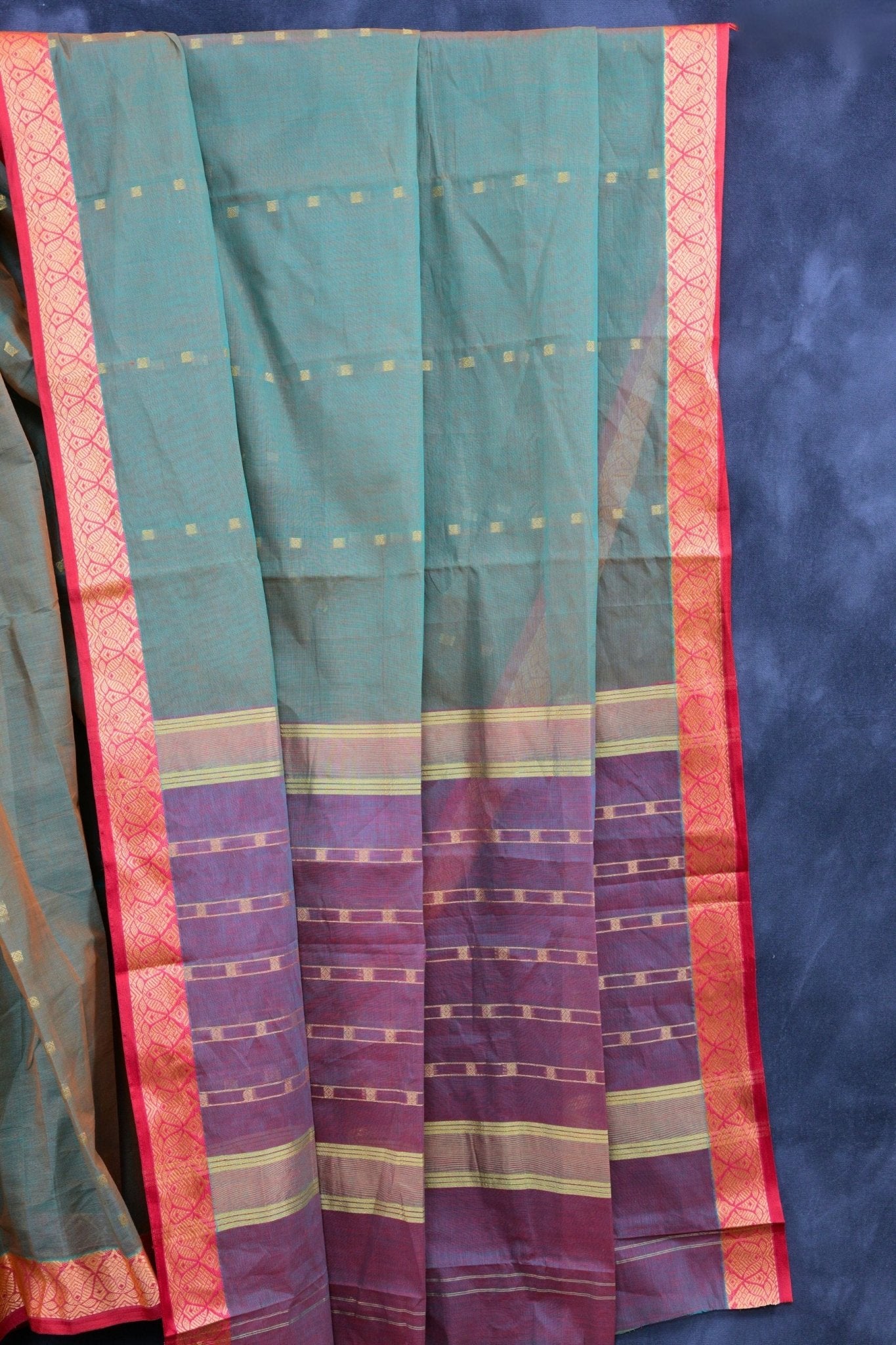 Elegant Cotton Saree & Rich Pallu - Timeless Ethnic Elegance Redefined Saree JCS Fashions